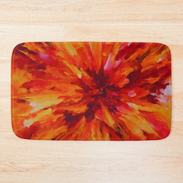 Item preview, Fiery Sunset Floral Burst Art | Bold Flower Explosion designed and sold by colorvisionart.