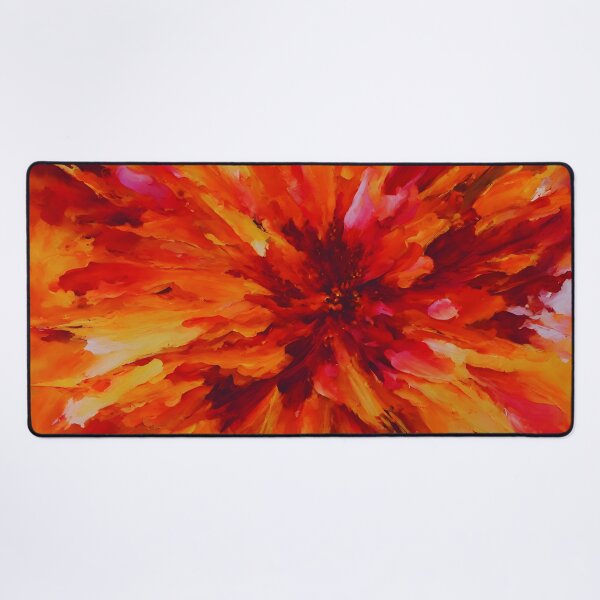 Item preview, Fiery Sunset Floral Burst Art | Bold Flower Explosion designed and sold by colorvisionart.