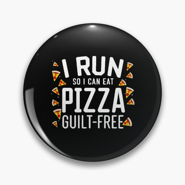 Item preview, I Run So I Can Eat Pizza Guilt-Free Runner Joke designed and sold by DomTeesHaven.
