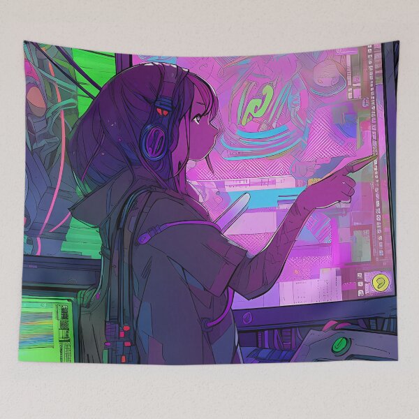 Item preview, Cyberpunk computer room- Futuristic  designed and sold by octoboobs.