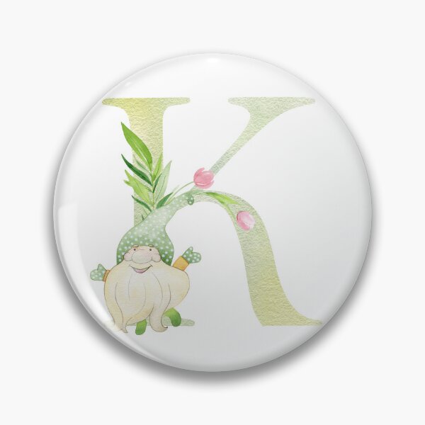 Item preview, Watercolor Spring letter K designed and sold by tapilipa.