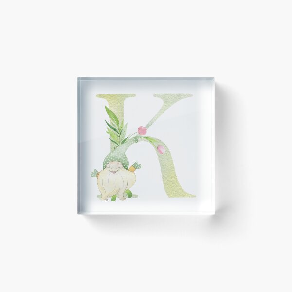 Item preview, Watercolor Spring letter K designed and sold by tapilipa.