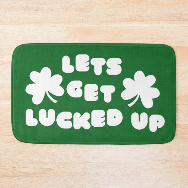 Item preview, Unisex Green St Patrick's Day Let's Get Lucked Up Trendy Slogan Gift Idea designed and sold by Vintage Eclectic Visuals.