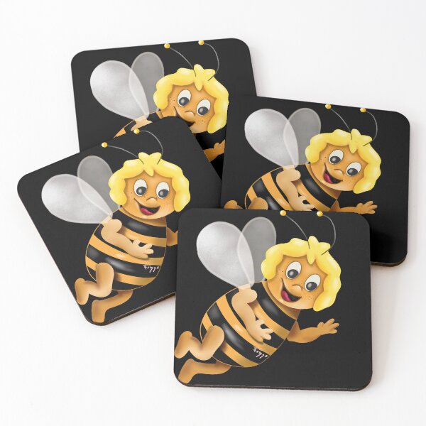 Item preview, The Maya bee - Black background designed and sold by Themys24.