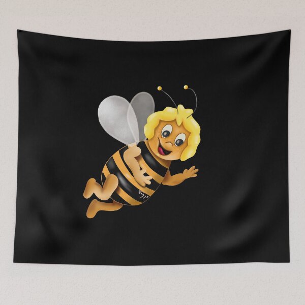 Item preview, The Maya bee - Black background designed and sold by Themys24.