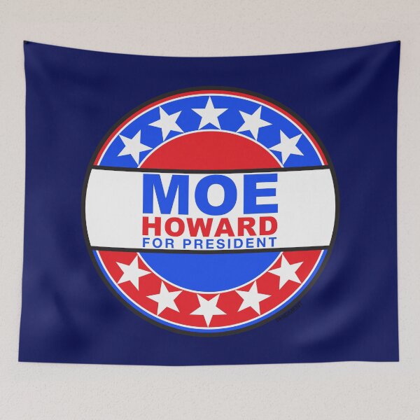 Item preview, MOE HOWARD For President - THREE STOOGES designed and sold by phigment-art.