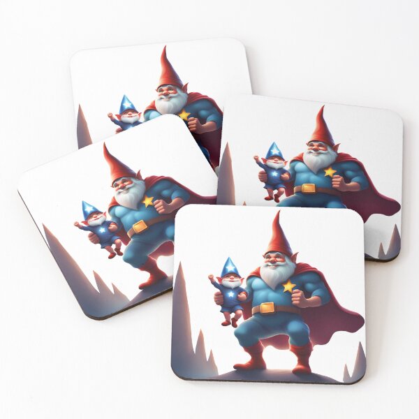 Item preview, A Father's Day Gnome as a superhero dad designed and sold by PrintCreations9.