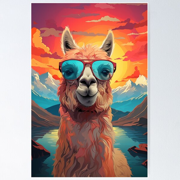 Item preview, Colorful Llama Vision designed and sold by Artful-Adam.