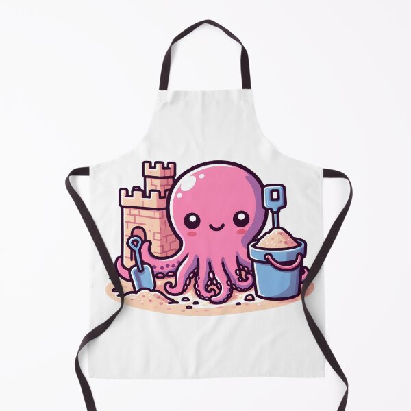 Item preview, Kawaii Octopus: A Bucket And Shovel designed and sold by CanvasCutie.