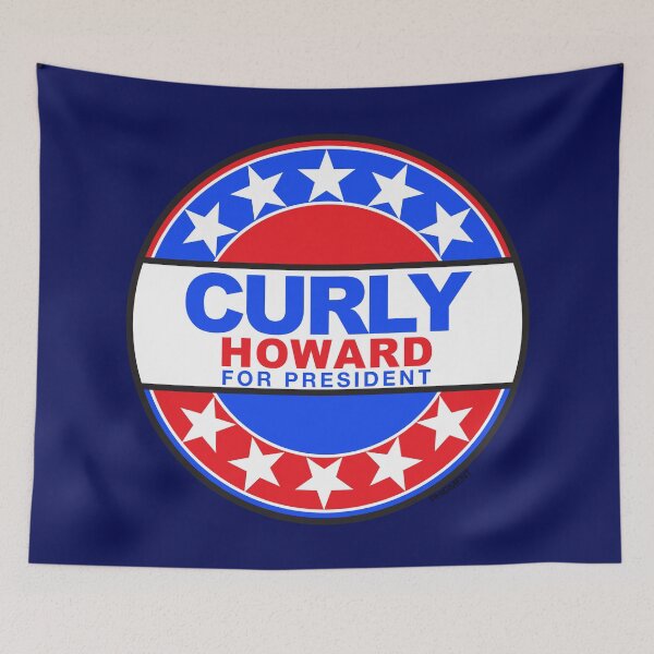 Item preview, CURLY HOWARD For President - THREE STOOGES designed and sold by phigment-art.