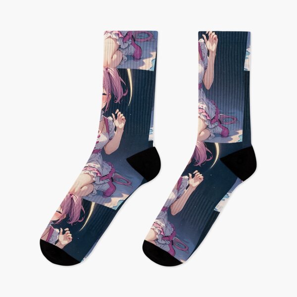 Item preview, Playful Anime Girl with Pink Hair and Pigtails designed and sold by PixiAnime.