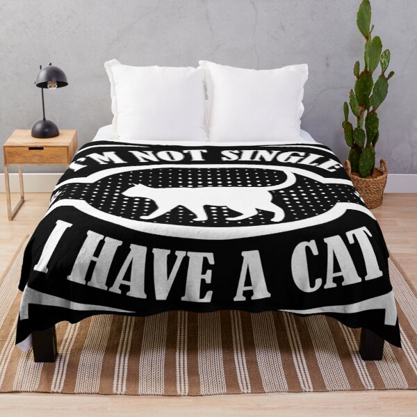 Item preview, I'm Not Single I Have A Cat designed and sold by Hairball-Pets.