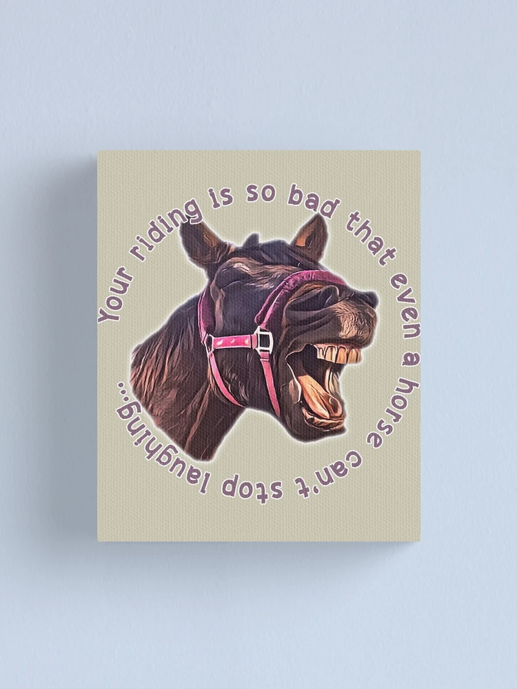 Thumbnail 1 of 3, Canvas Print, BAD HORSE RIDER designed and sold by InNeRoDa.