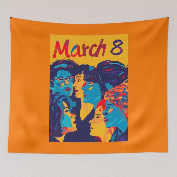 Item preview, International Women's Day Radiant Rebels- Fauvist Femme Abstract Expressionism designed and sold by OlfactoART Studio.