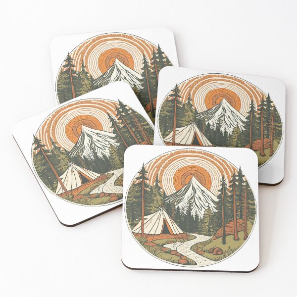 Item preview, Mountains and Forest Badge designed and sold by Klysztof.