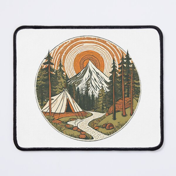 Item preview, Mountains and Forest Badge designed and sold by Klysztof.