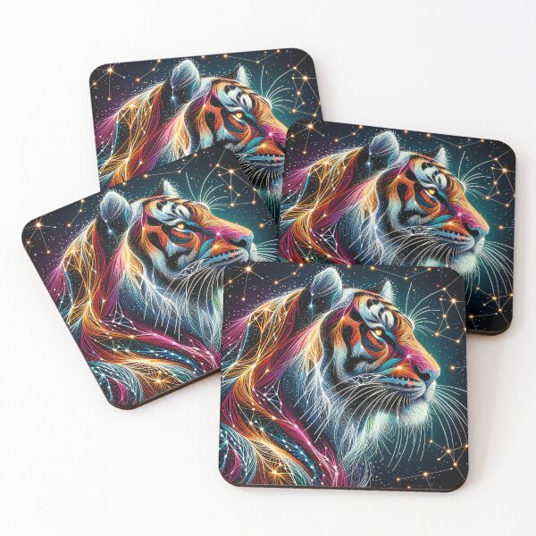 Item preview, Neon Celestial Tiger designed and sold by T-NeonSt.