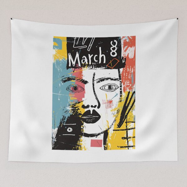 Item preview, International Women's Day Neo-Expressionist Muse- Abstract Strength and Individuality designed and sold by OlfactoART Studio.