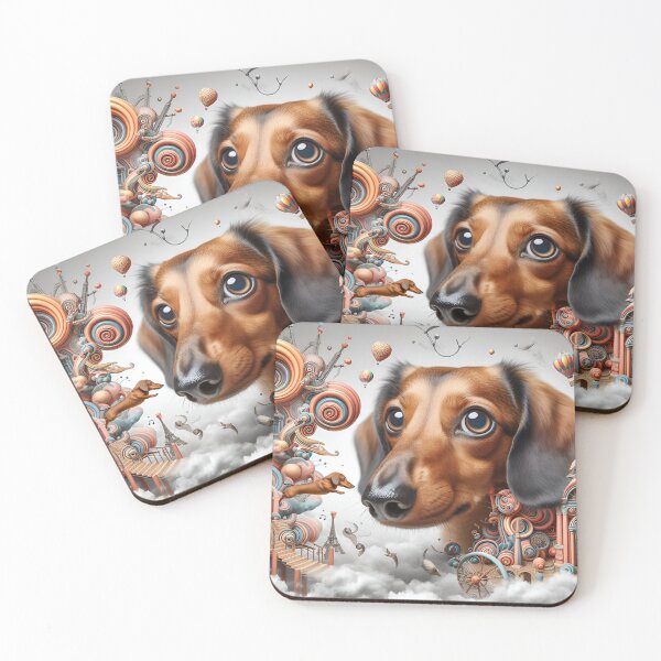 Aperçu de l'œuvre Dachshund Fusion Art créée et vendue par PawspectCreate.