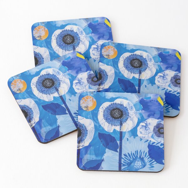 Item preview, abstract flowers designed and sold by PricklyPeanut.