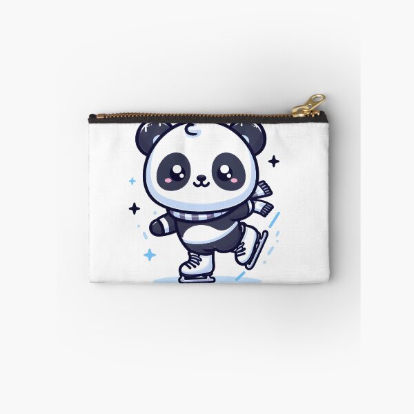 Item preview, Kawaii Panda With Ice Skates designed and sold by CanvasCutie.