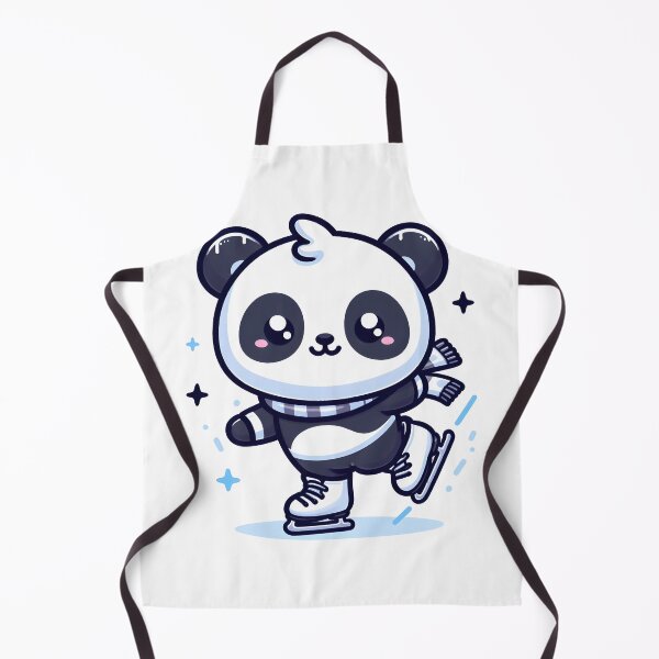 Item preview, Kawaii Panda With Ice Skates designed and sold by CanvasCutie.