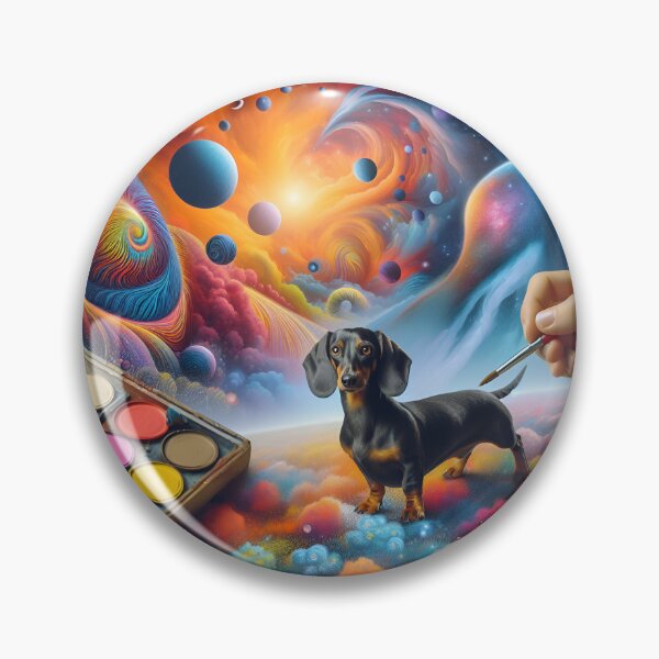 Artikelvorschau, Surrealist Dachshund Showcase entworfen und verkauft von PawspectCreate.