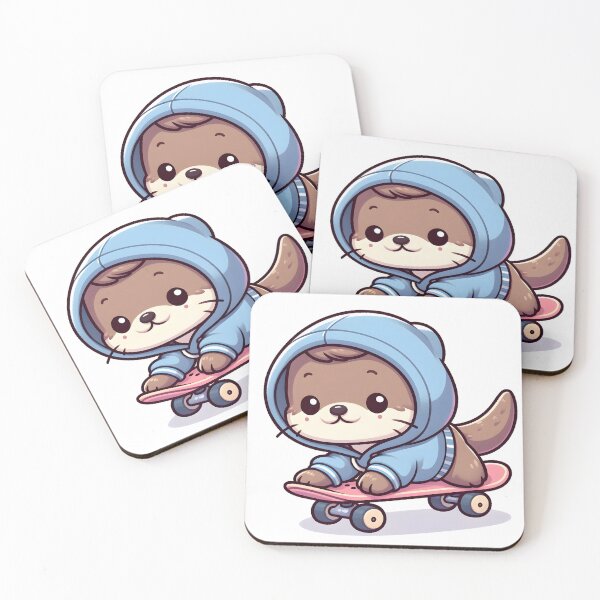Artikelvorschau, Kawaii Otter mit Kapuzenpullover entworfen und verkauft von CanvasCutie.
