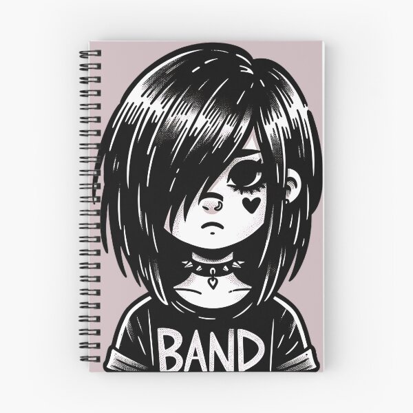 Item preview, EMO Girl - Hand Drawn designed and sold by subCultGraphix.
