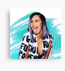 Cardi B Canvas Print