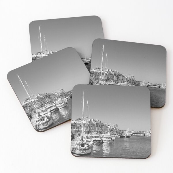 Item preview, Weymouth Harbour BW designed and sold by Alisonchambers2.