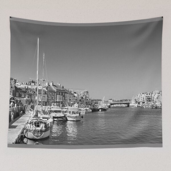 Item preview, Weymouth Harbour BW designed and sold by Alisonchambers2.