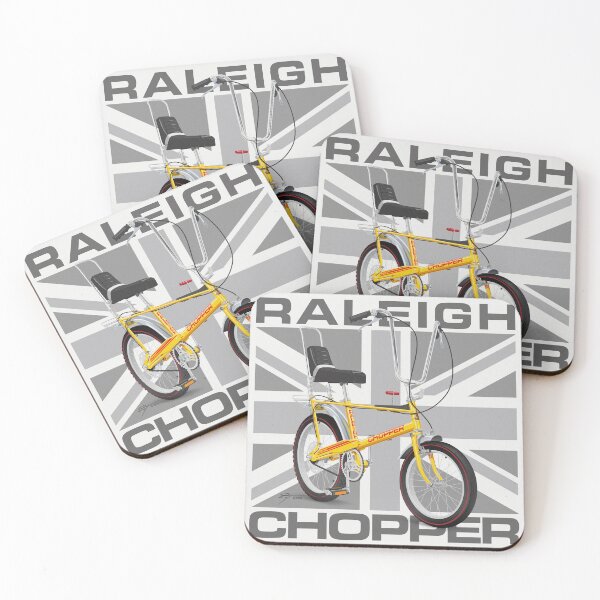 Item preview, Raleigh Chopper Mk2, Yellow, Union Jack  designed and sold by Tunstall Illustration.