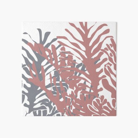 Palms in dusty blue and pink Art Board Print