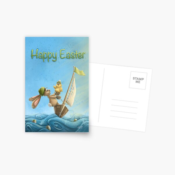 Artikel-Vorschau von Segelnder Osterhase, designt und verkauft von NoraasCanvas.