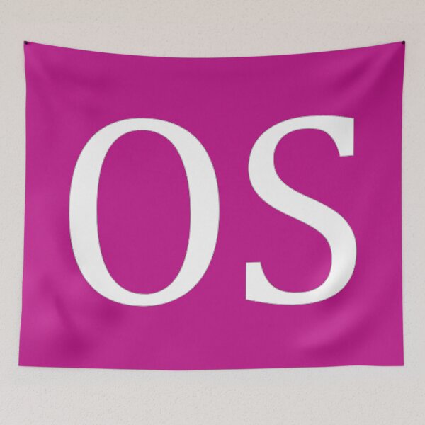 Item preview, OS Initials Monogram Elegant White Letters designed and sold by Jeallan Designs.