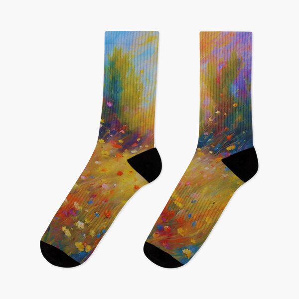 Item preview, Sunlit Meadow Dance Art Print | Whimsical Nature Scene designed and sold by colorvisionart.