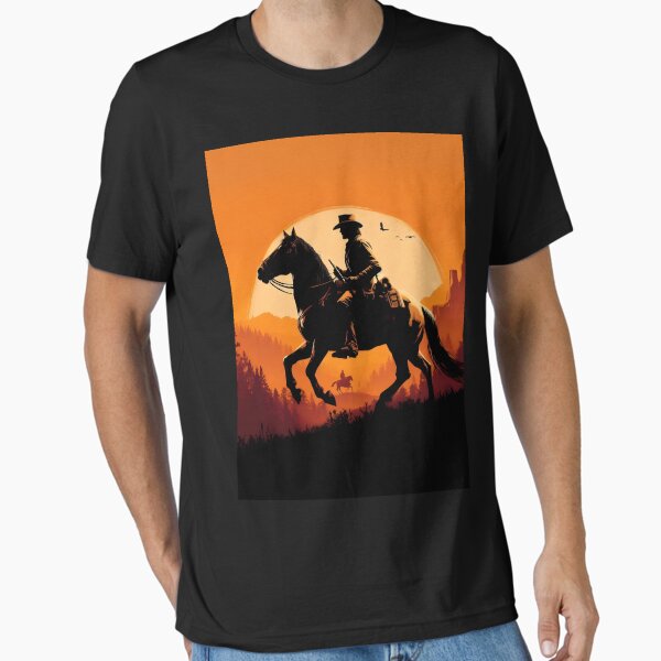 Sunset Cowboy Rdr2 Cool Gaming T Shirt Sunset Cowboy Rdr2 Cool Gaming T Shirt