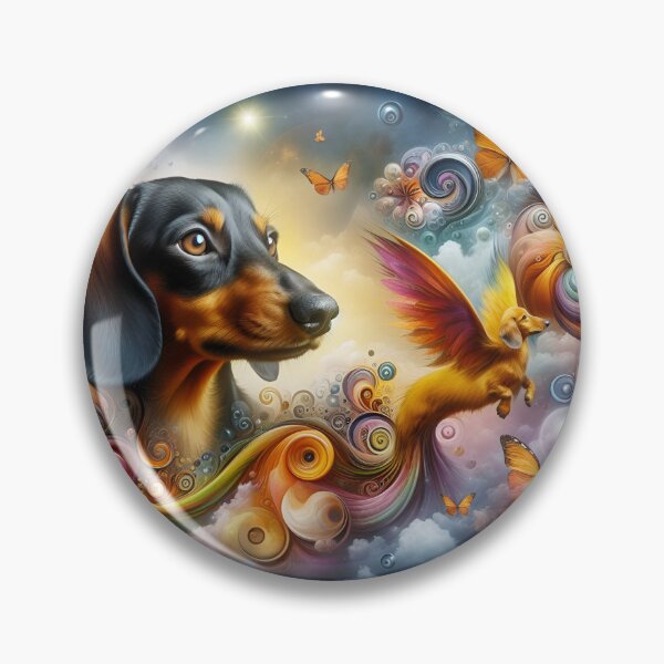 Artikelvorschau, Whimsical Dachshund Dreams entworfen und verkauft von PawspectCreate.