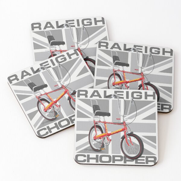 Item preview, Raleigh Chopper Mk2, Red, Union Jack  designed and sold by Tunstall Illustration.