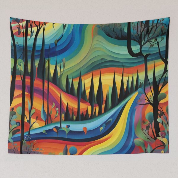 Item preview, Landscap With Blue designed and sold by Owl-o-the-wisp.