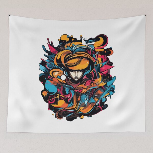 Item preview, Street art design, 90s, graffiti, anime style designed and sold by slemfiskz.