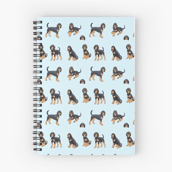 Item preview, Black and tan coonhound dog pack designed and sold by Yaragold.