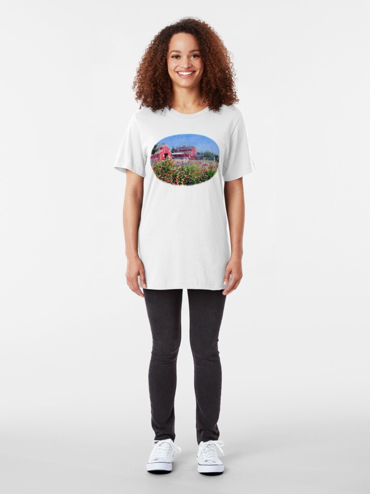 Alternate view of On the farm... Slim Fit T-Shirt