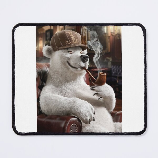 Item preview, Polar Bear smoking a Pipe designed and sold by RWCarpenter.
