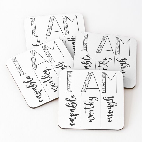Item preview, I am Capable Worthy Enough designed and sold by svgbyartchili.