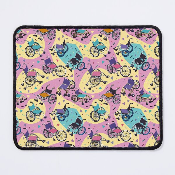 Item preview, Nostalgic 80s jazzy wheelchair pattern designed and sold by NuttyCottage.
