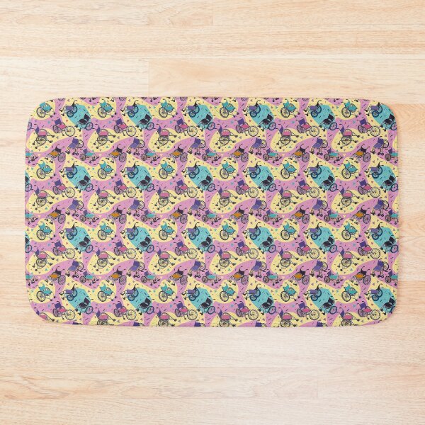 Item preview, Nostalgic 80s jazzy wheelchair pattern  designed and sold by NuttyCottage.