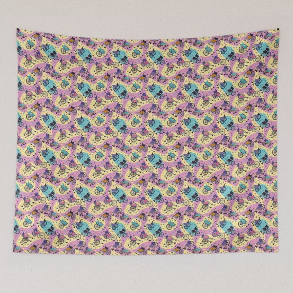 Item preview, Nostalgic 80s jazzy wheelchair pattern  designed and sold by NuttyCottage.
