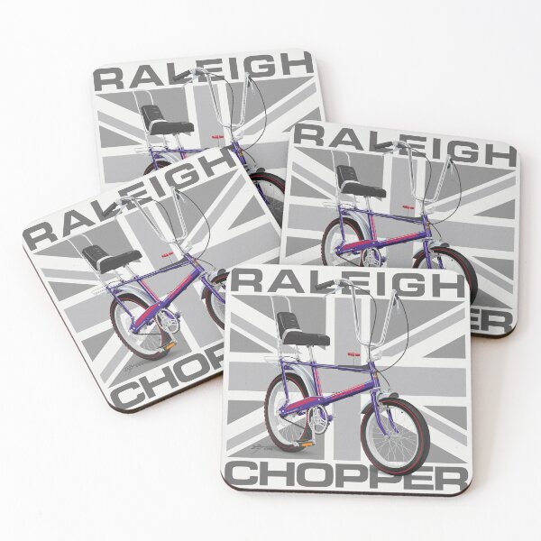 Item preview, Raleigh Chopper Mk2, Purple, Union Jack  designed and sold by Tunstall Illustration.
